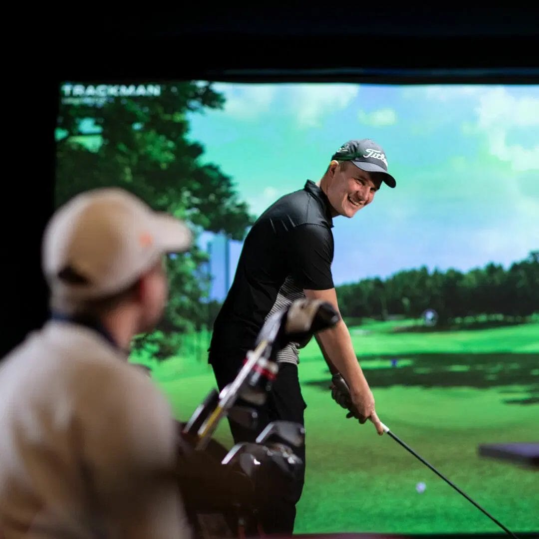 Art of Flight Golf Man ready to swing