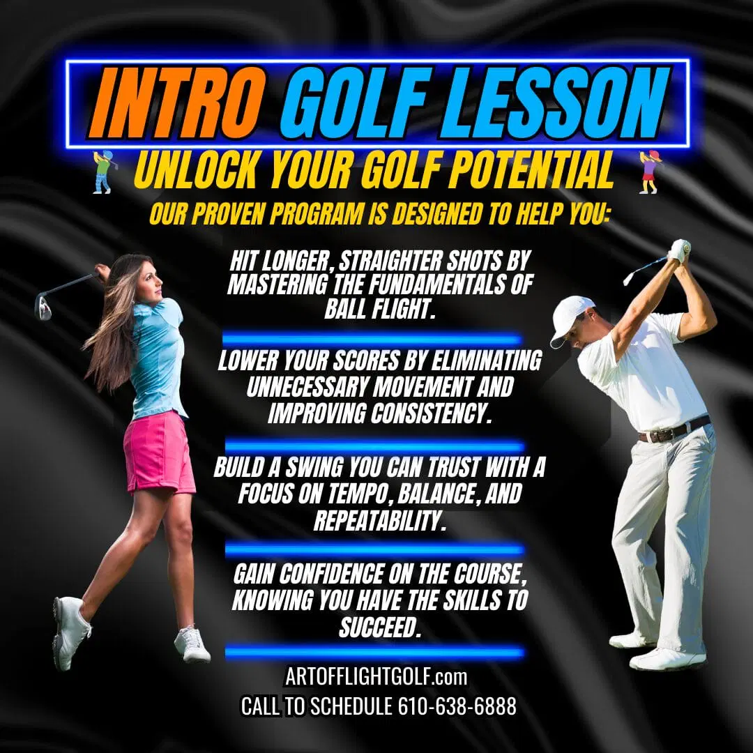 Art of Flight Golf Intro Golf Lessons Flyer